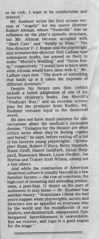 T Kushner Quote NY Times pg2 fin